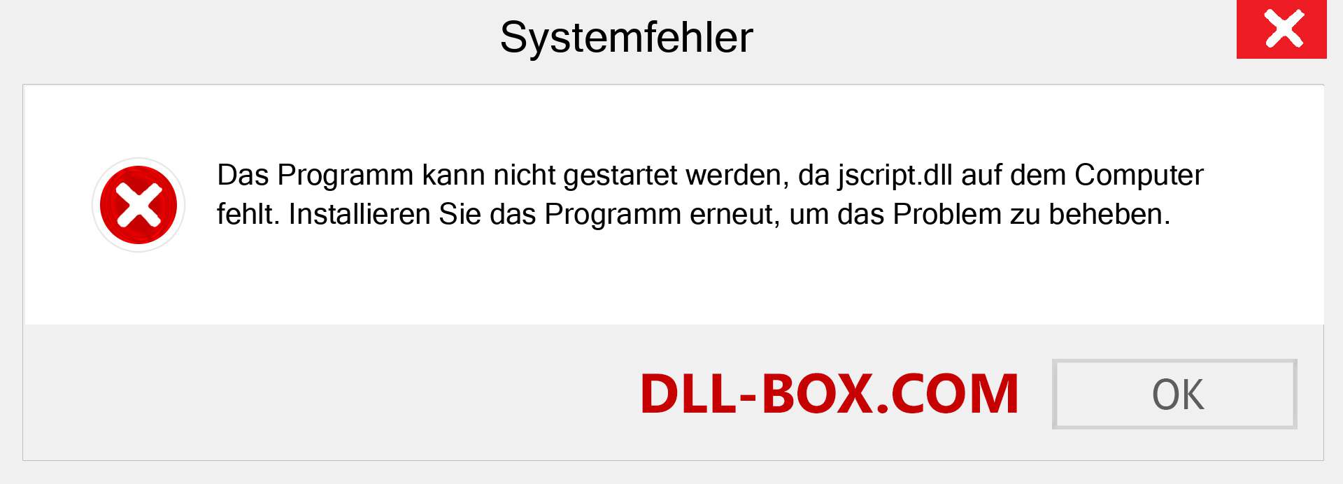 jscript.dll-Datei fehlt?. Download für Windows 7, 8, 10 - Fix jscript dll Missing Error unter Windows, Fotos, Bildern